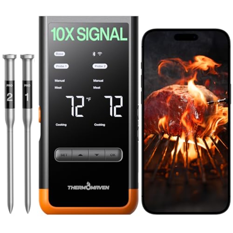 Meat Thermometer - Wireless Bluetooth Smart Meat Thermometer: Standalone