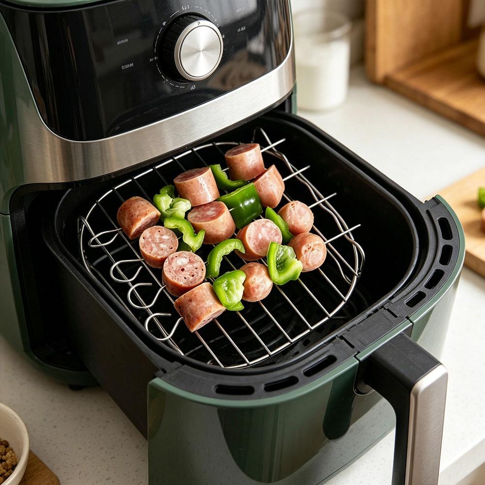 Kitchen Gadgets That Make Life Easier - Air Fryer Square Grill Stainless Steel,