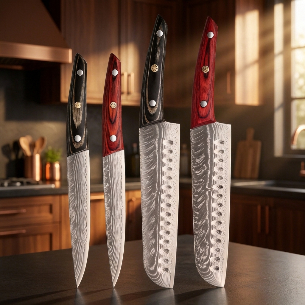 Kitchen Gadgets Japanese - Genuine Damascus steel kitchen knife, kitchen