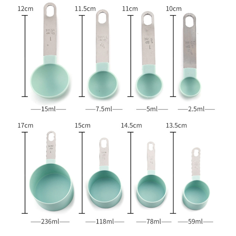 8PCS Measuring Cups Spoons Set - Kitchen Gadgets That Make Life Easier บทวิจารณ์และราคา