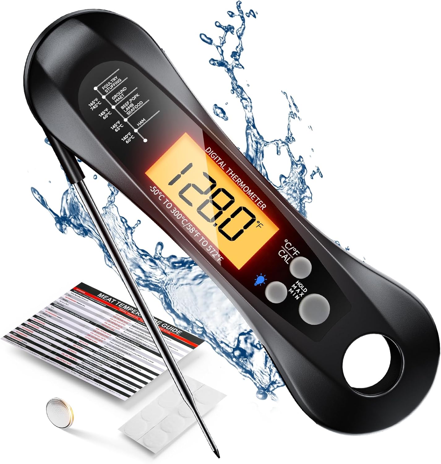 Digital Meat Thermometer Water - Meat Thermometer บทวิจารณ์และราคา