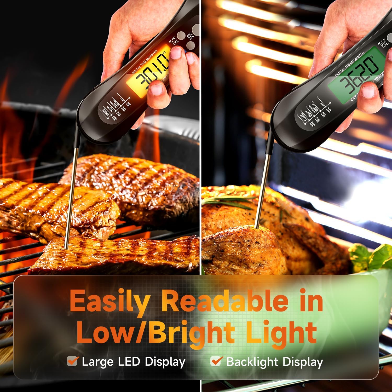 Digital Meat Thermometer Water - Meat Thermometer บทวิจารณ์และราคา