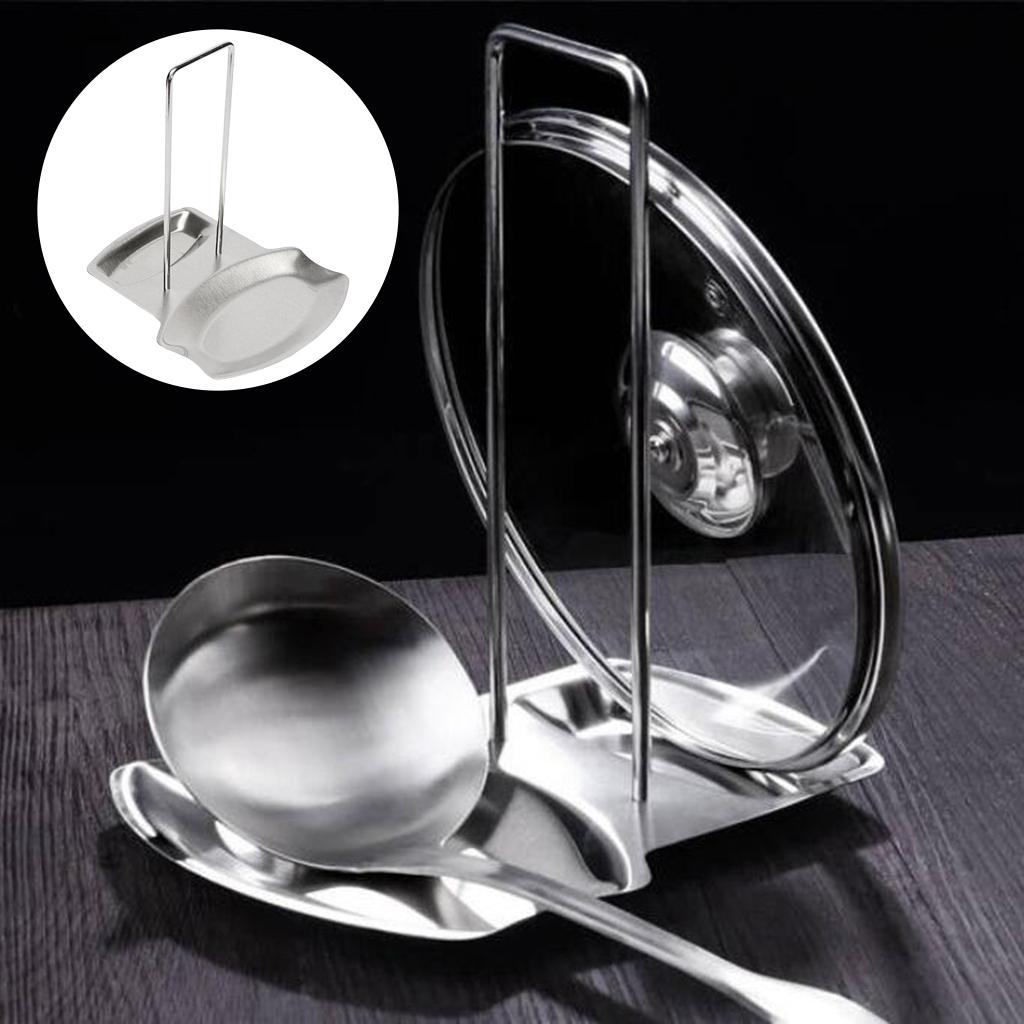Pan Cover Lid Potable Stand Ra - Kitchen Gadgets Rack Storage บทวิจารณ์และราคา
