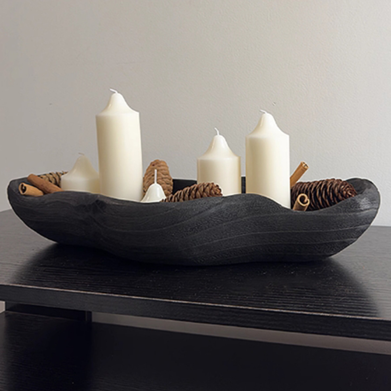 Wood Black Storage Tray Deskto - Kitchen Gadgets Storage Ideas บทวิจารณ์และราคา