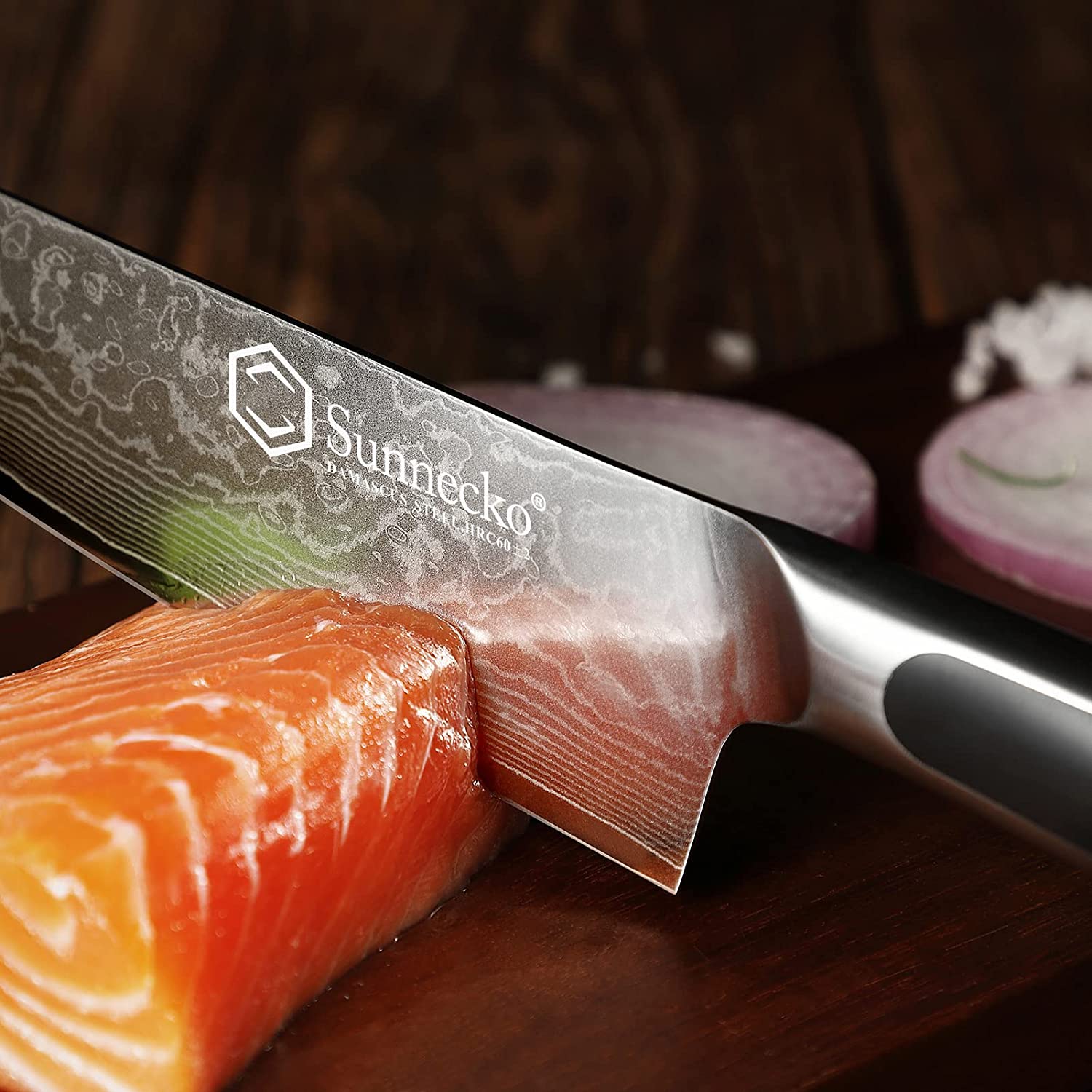 Sunnecko Damascus Steel Kitche - Kitchen Gadgets Japanese บทวิจารณ์และราคา