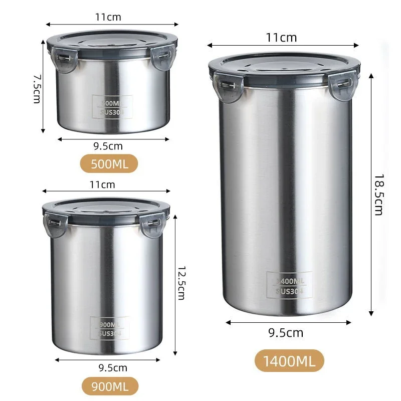 Stainless Steel Food Container - Kitchen Gadgets Storage Ideas บทวิจารณ์และราคา