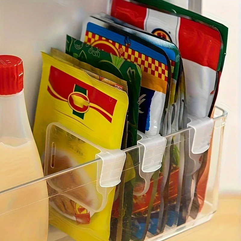 8/16/24PCS Sturdy Clear Refrig - Kitchen Gadgets Storage Ideas บทวิจารณ์และราคา
