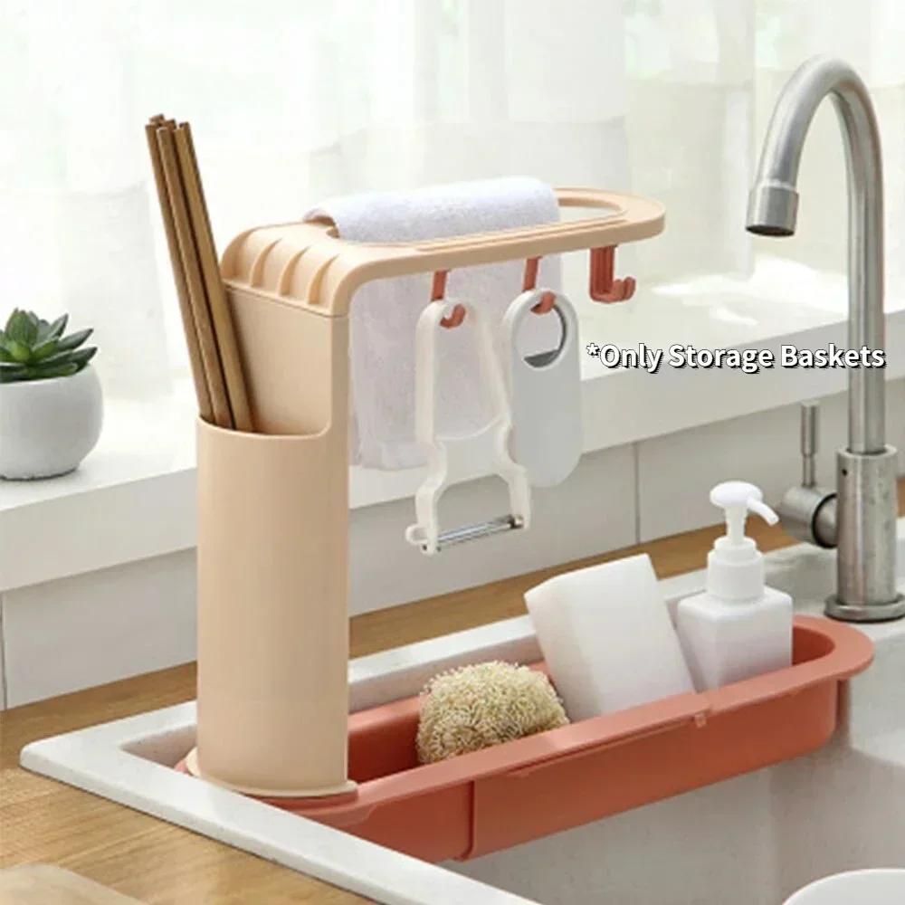 Telescopic Sink Storage Rack M - Kitchen Gadgets Rack Storage บทวิจารณ์และราคา
