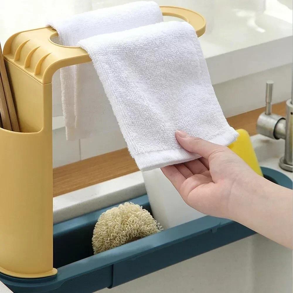 Telescopic Sink Storage Rack M - Kitchen Gadgets Rack Storage บทวิจารณ์และราคา