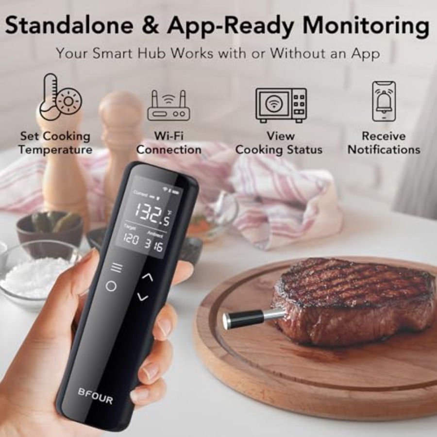 Wireless Meat Thermometer Blue - Meat Thermometer บทวิจารณ์และราคา