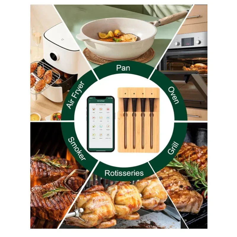 4Probe WiFi Wireless Bluetooth - Meat Thermometer บทวิจารณ์และราคา