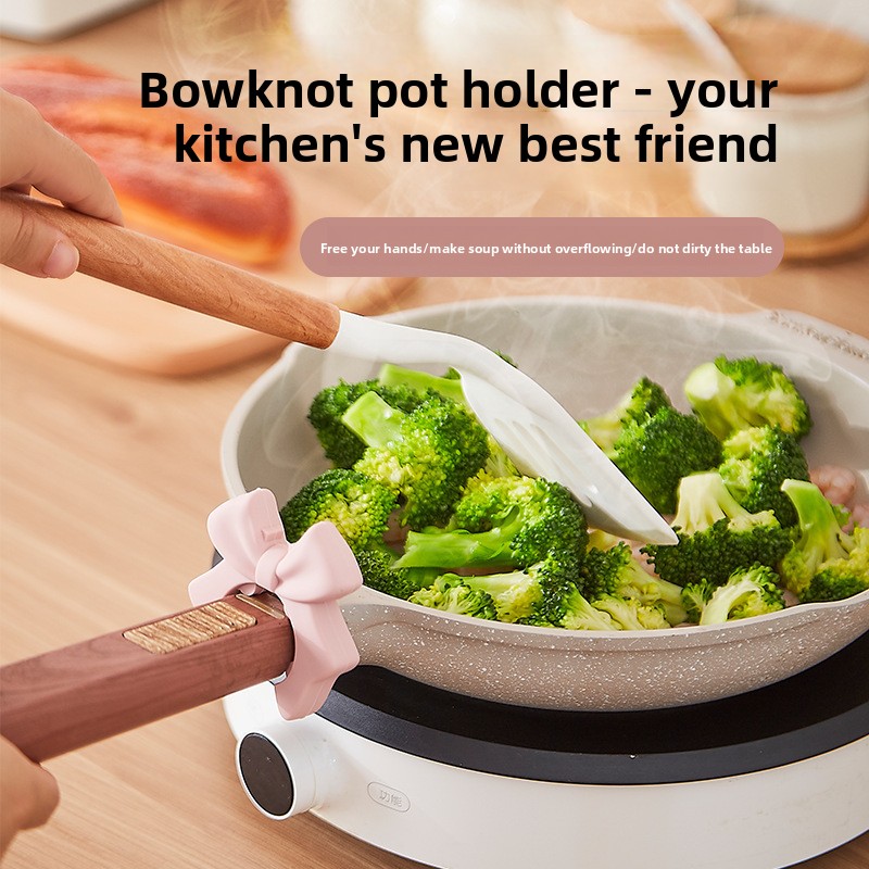 Bowknot Silicone Kitchen Utens - Kitchen Gadgets Rack Storage บทวิจารณ์และราคา