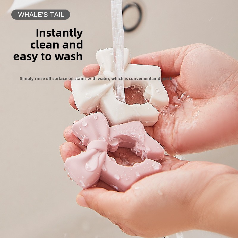 Bowknot Silicone Kitchen Utens - Kitchen Gadgets Rack Storage บทวิจารณ์และราคา