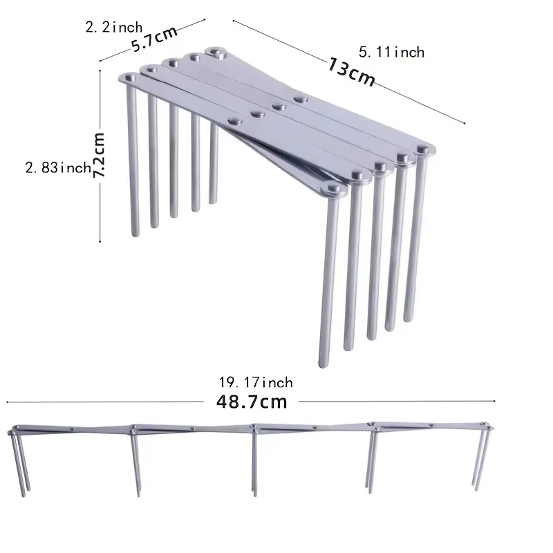 1pc Foldable Stainless Steel P - Kitchen Gadgets Rack Storage บทวิจารณ์และราคา