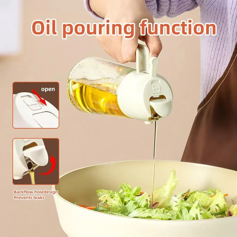 Oil Spray 2-in-1 Plastic House - Oil Mister Spray Bottle บทวิจารณ์และราคา