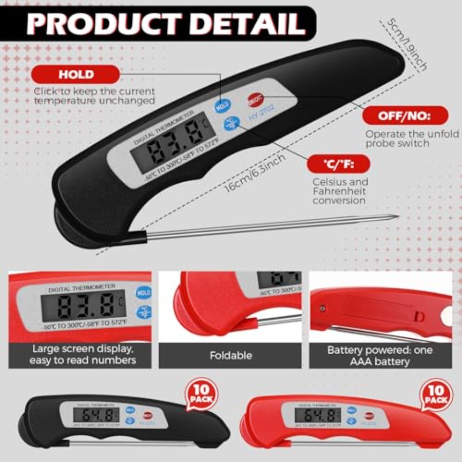20 Pcs Digital Meat Thermomete - Meat Thermometer บทวิจารณ์และราคา