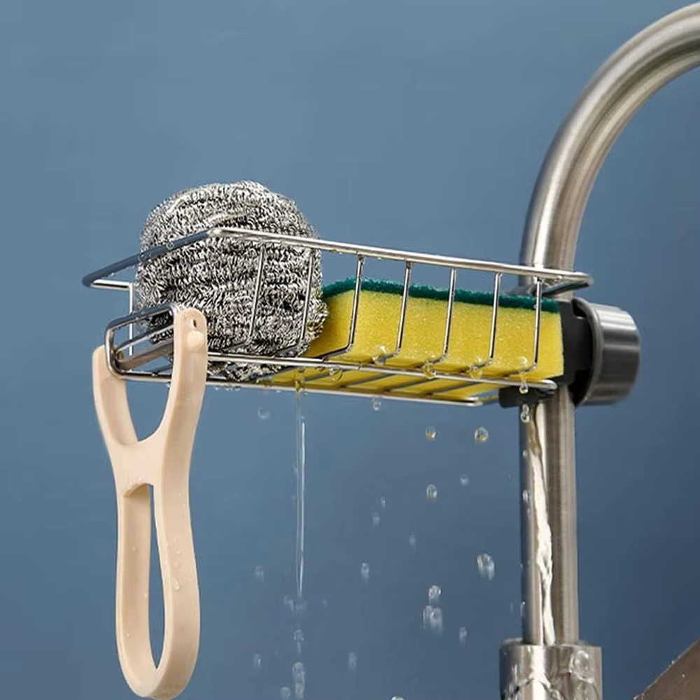 Kitchen Sink Drain Rack Sponge - Kitchen Gadgets Storage Ideas บทวิจารณ์และราคา