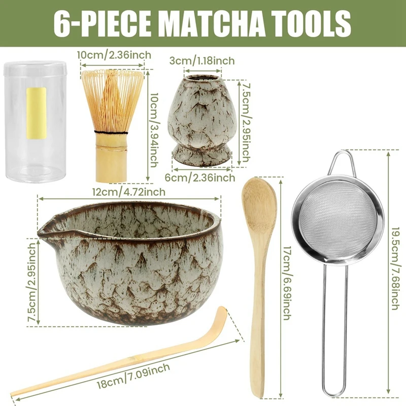 6 Pcs Matcha Whisk Set Elegant - Kitchen Gadgets Japanese บทวิจารณ์และราคา