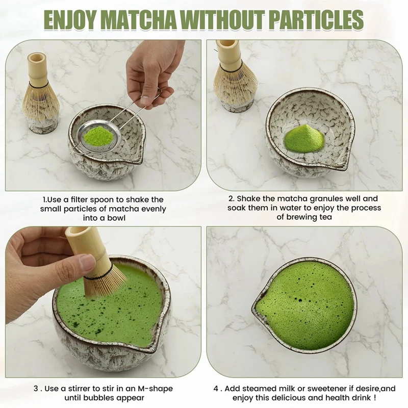 6 Pcs Matcha Whisk Set Elegant - Kitchen Gadgets Japanese บทวิจารณ์และราคา