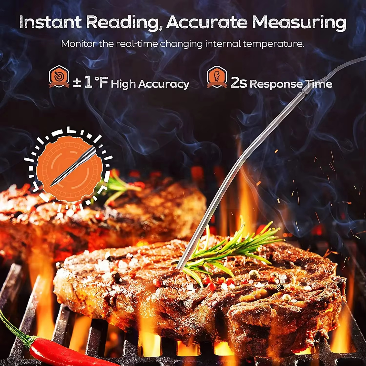 HOMEFISH Digital Meat Kitchen  - Meat Thermometer บทวิจารณ์และราคา