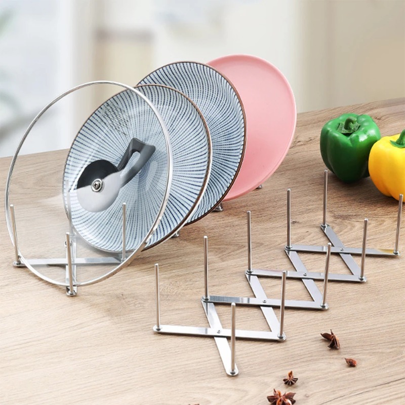 Foldable Stainless Steel Pot L - Kitchen Gadgets Rack Storage บทวิจารณ์และราคา