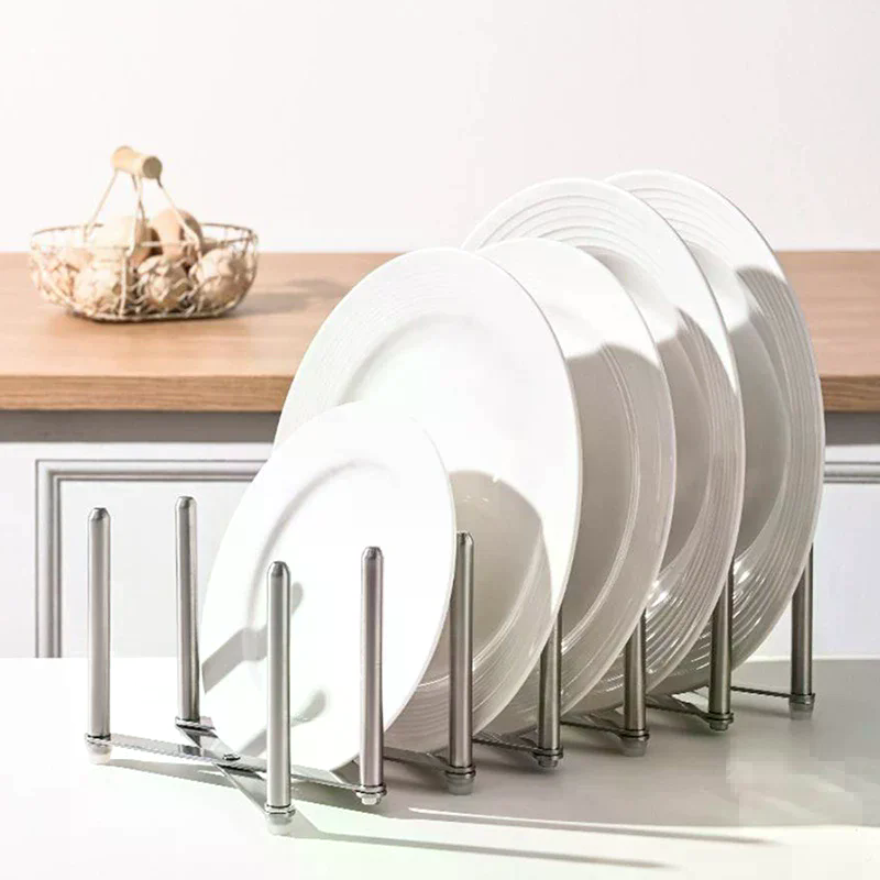 Pot Lid Rack Pan Lid Organizer - Kitchen Gadgets Rack Storage บทวิจารณ์และราคา
