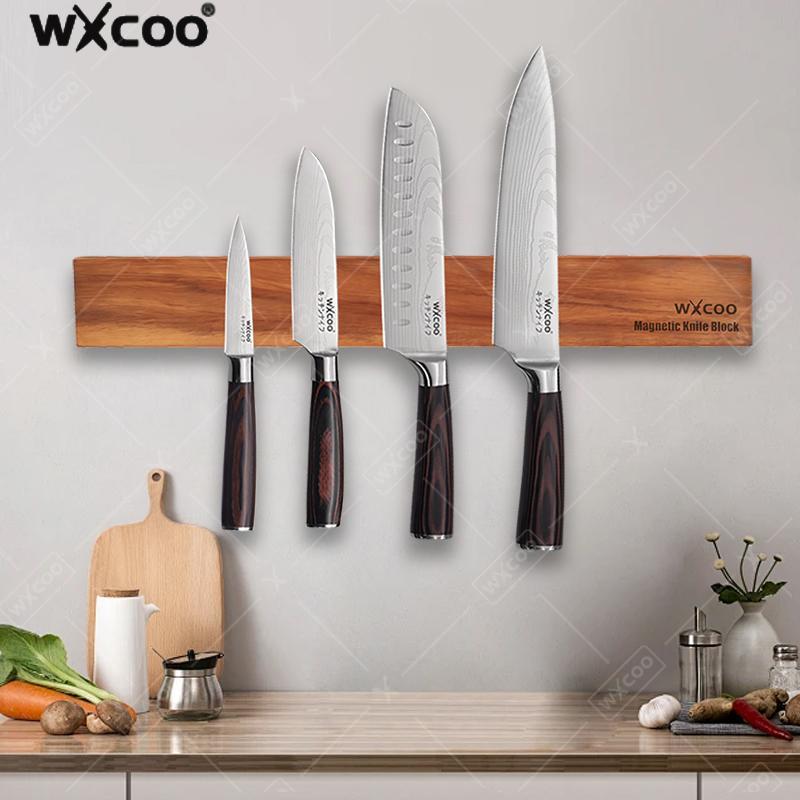 Acacia Wood Magnetic Knife Hol - Magnetic Knife Strip บทวิจารณ์และราคา
