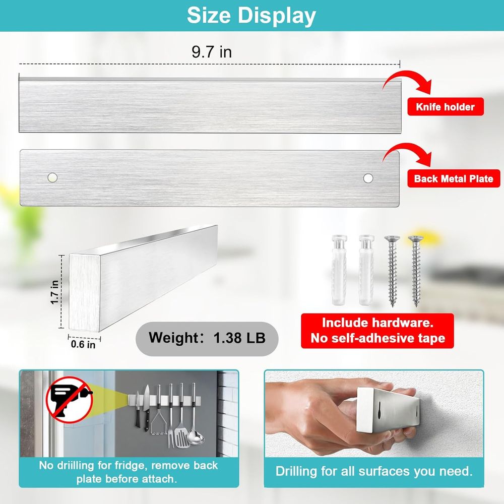 Magnetic Knife Strip for Kitch - Magnetic Knife Strip บทวิจารณ์และราคา