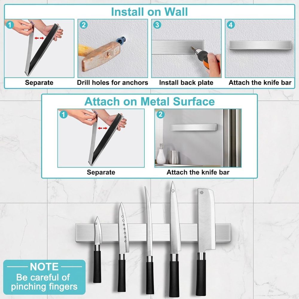 Magnetic Knife Strip for Kitch - Magnetic Knife Strip บทวิจารณ์และราคา