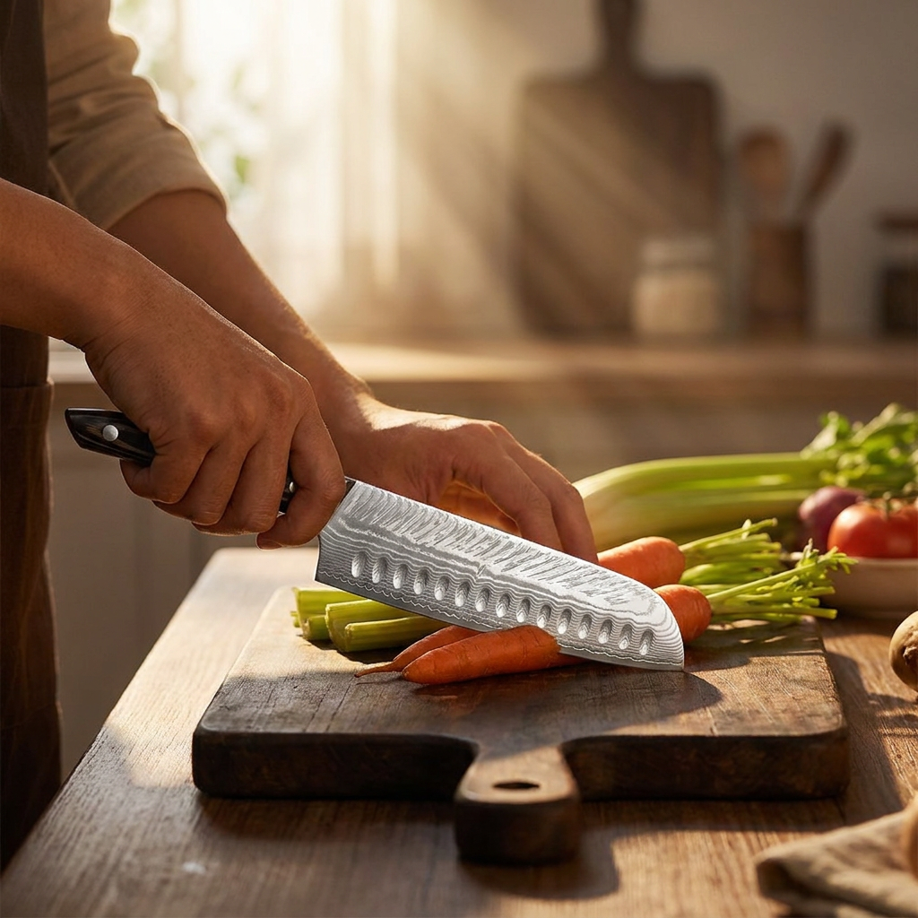 Genuine Damascus steel kitchen - Kitchen Gadgets Japanese บทวิจารณ์และราคา