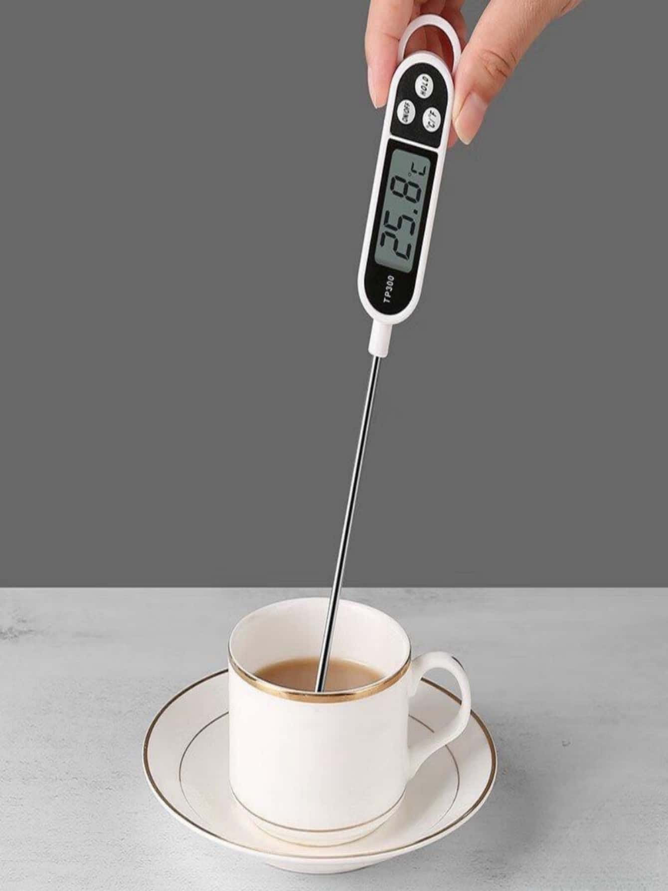 1pc Stainless Steel Digital Fo - Meat Thermometer บทวิจารณ์และราคา