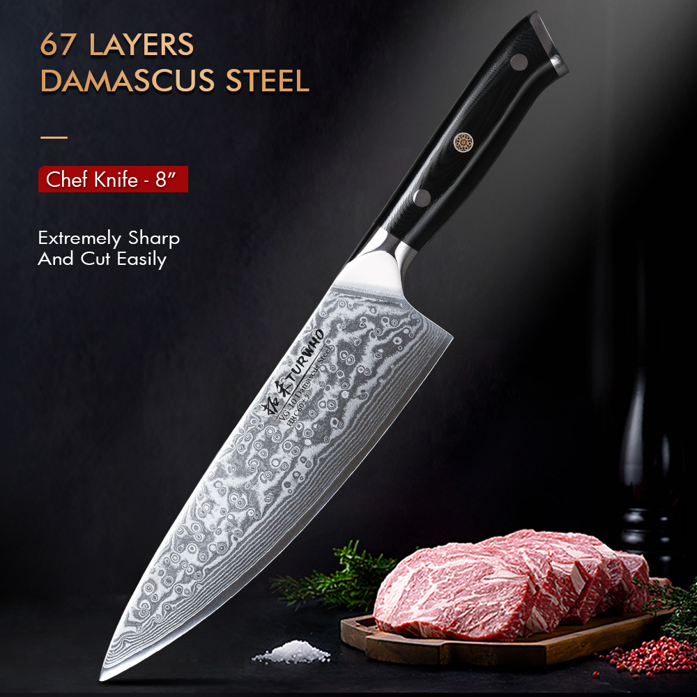 TURWHO 8 Inch Japanese Chef Kn - Kitchen Gadgets Japanese บทวิจารณ์และราคา