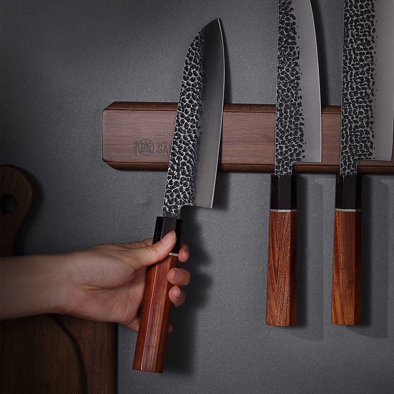 Brand Thick Acacia Wood Magnet - Magnetic Knife Strip บทวิจารณ์และราคา