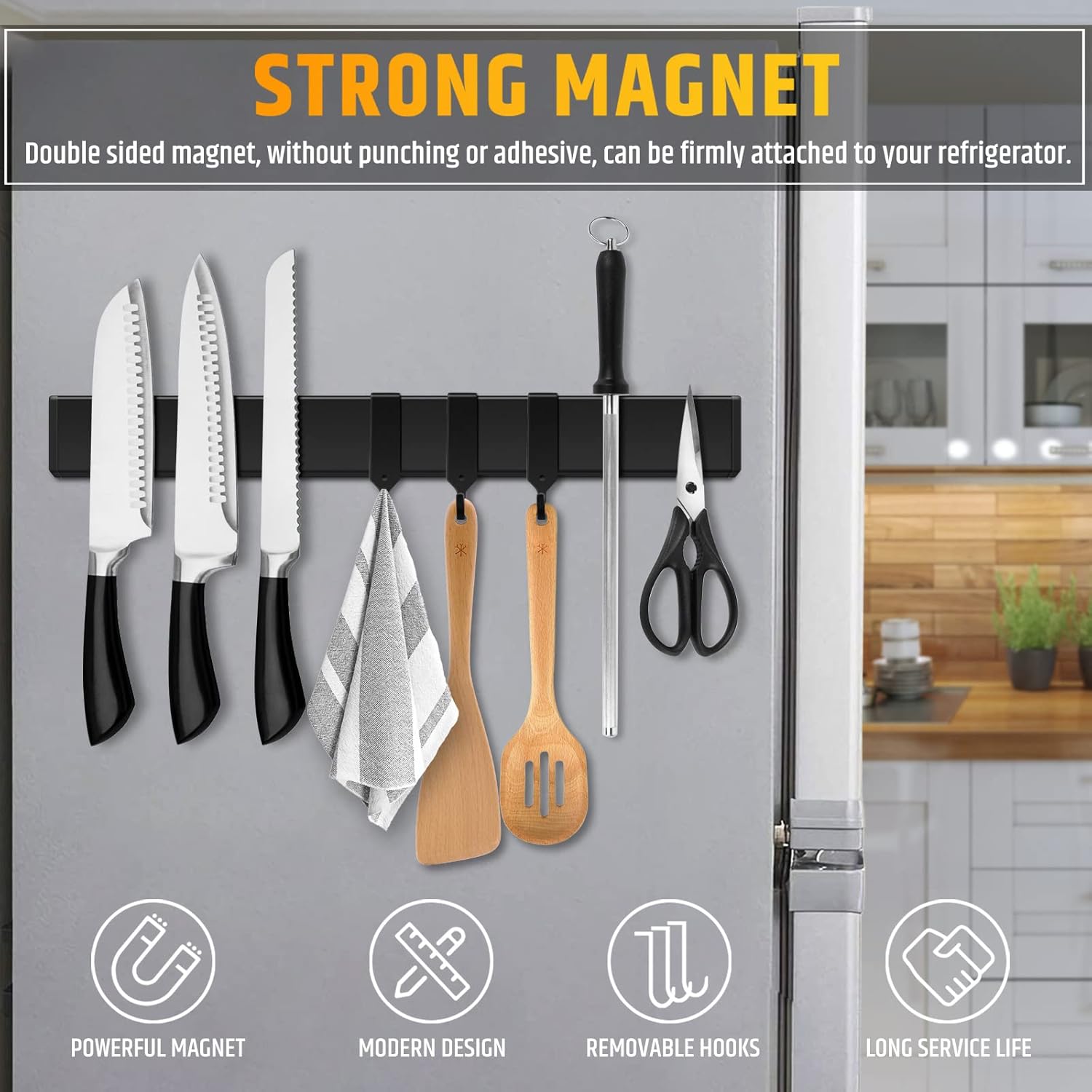 Double Sided Magnetic Knife Ho - Magnetic Knife Strip บทวิจารณ์และราคา