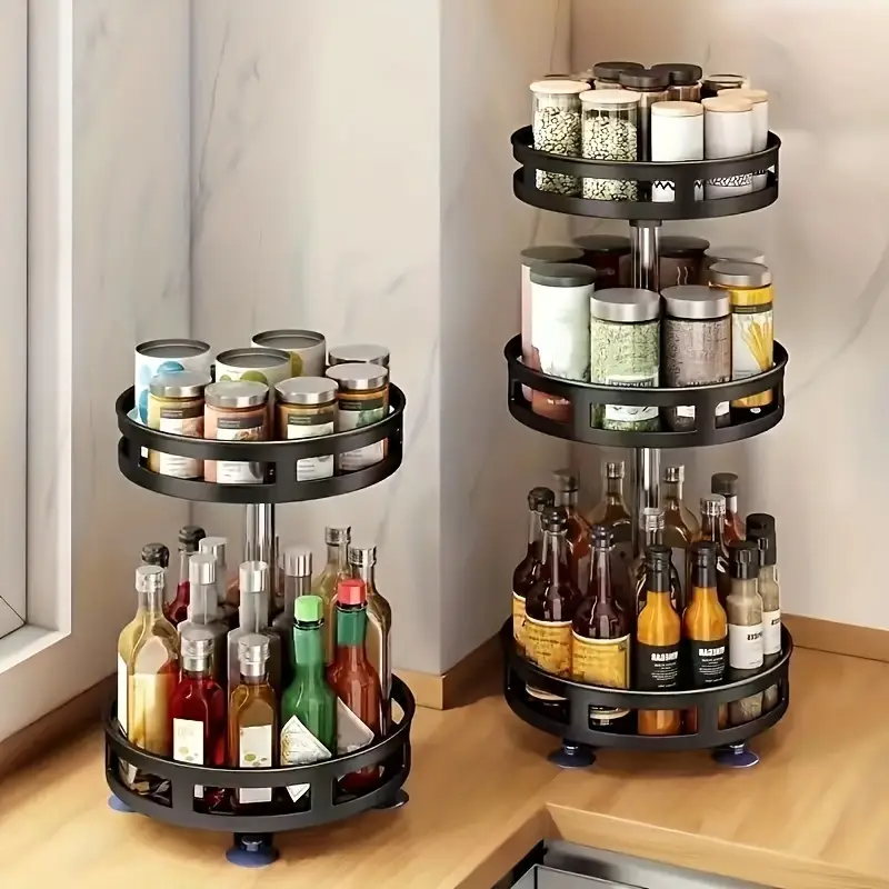 3-Tier Metal Rotating Organize - Kitchen Gadgets Storage Ideas บทวิจารณ์และราคา