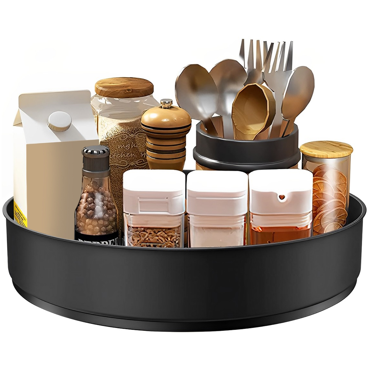 Stainless Steel Layer Turntabl - Kitchen Gadgets Storage Ideas บทวิจารณ์และราคา