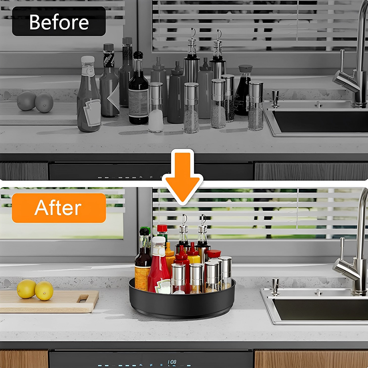 Stainless Steel Layer Turntabl - Kitchen Gadgets Storage Ideas บทวิจารณ์และราคา