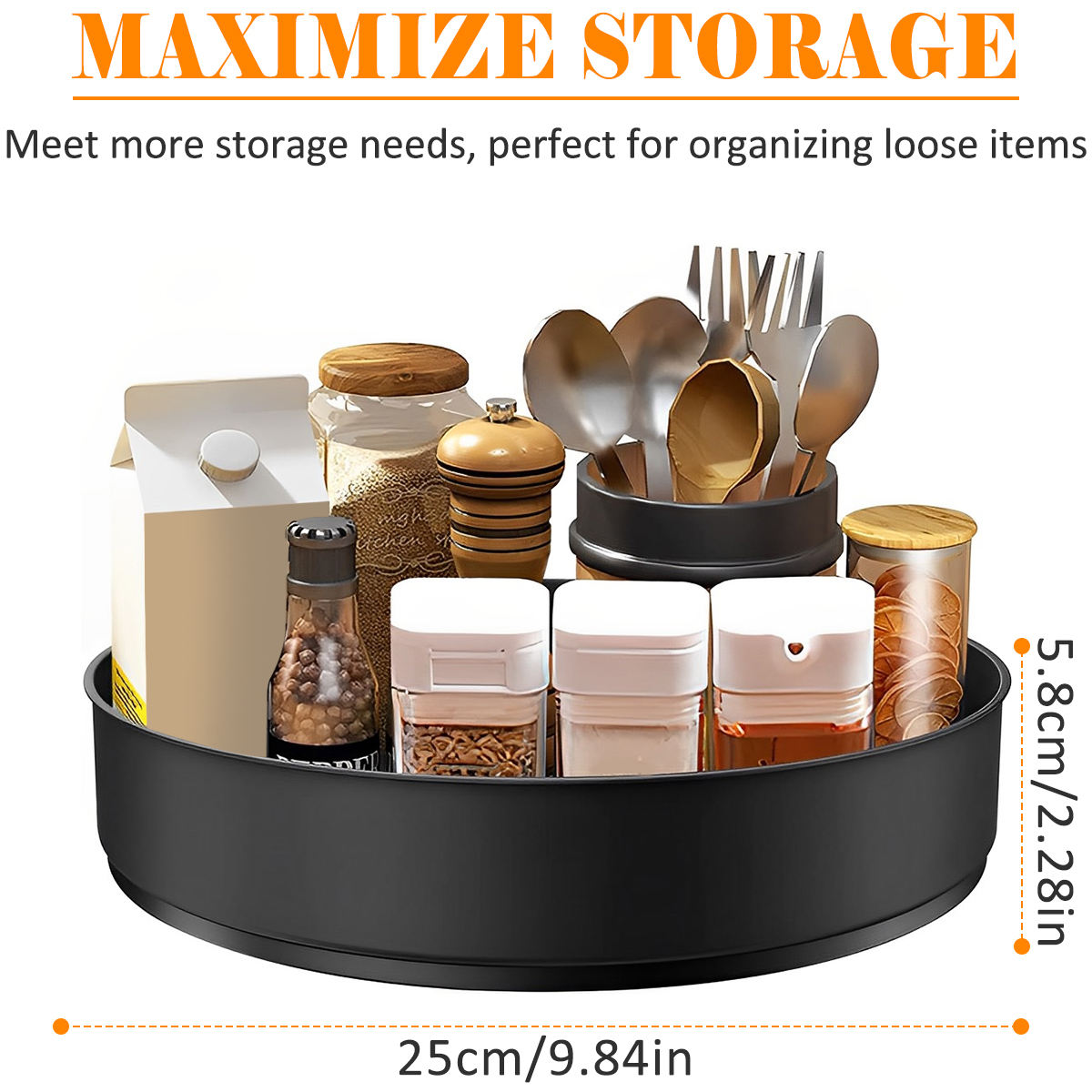 Stainless Steel Layer Turntabl - Kitchen Gadgets Storage Ideas บทวิจารณ์และราคา
