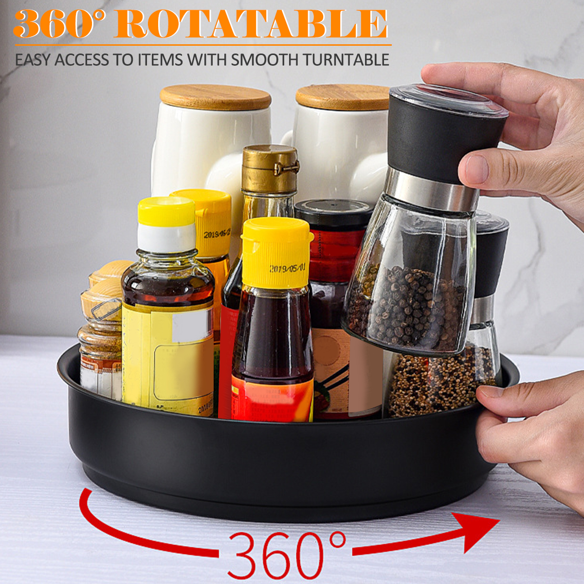 Stainless Steel Layer Turntabl - Kitchen Gadgets Storage Ideas บทวิจารณ์และราคา