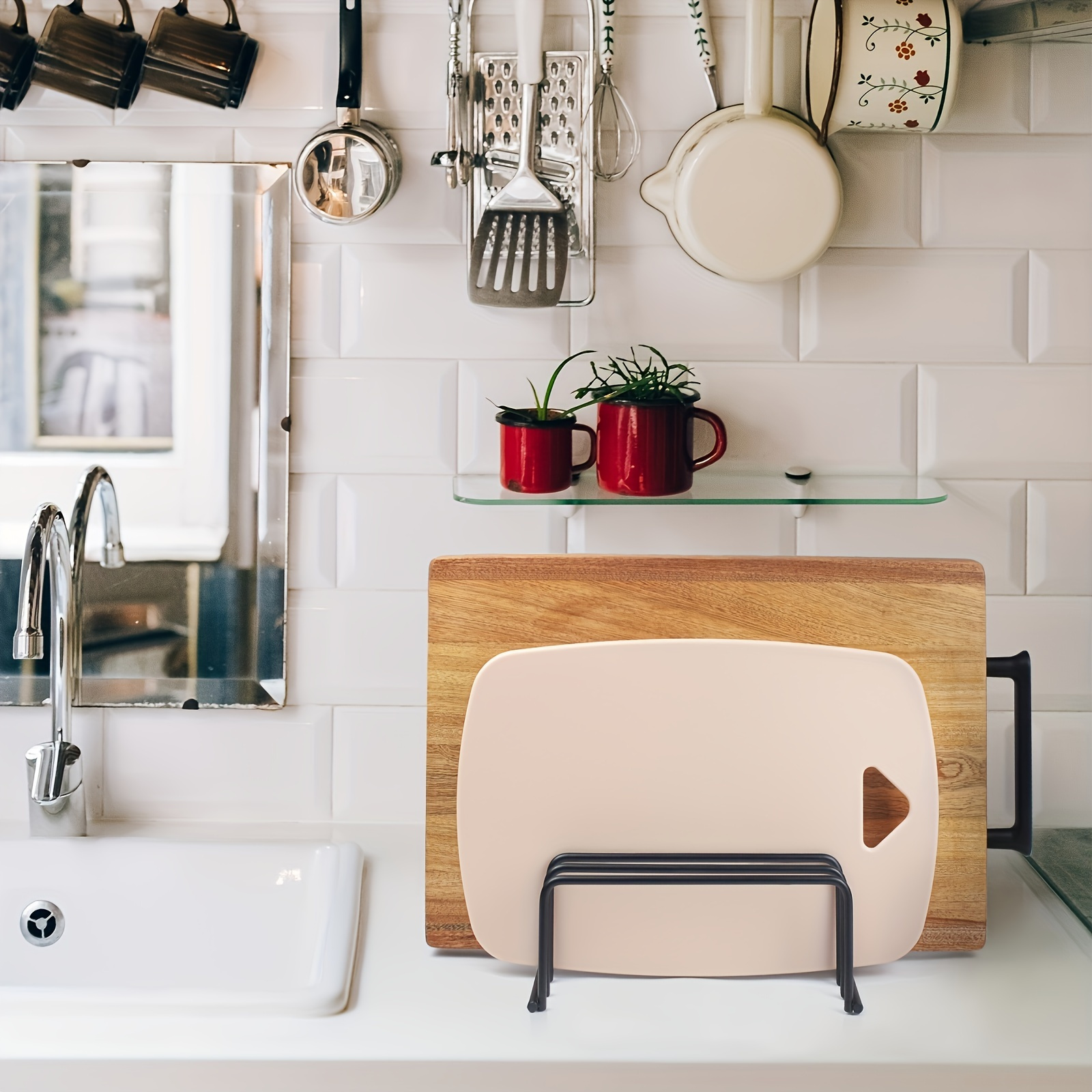 Vegetable Cutting Board Storag - Kitchen Gadgets Storage Ideas บทวิจารณ์และราคา