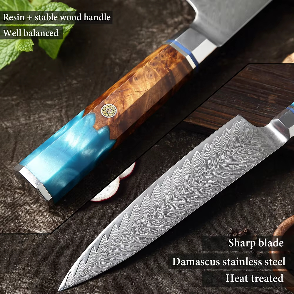 Japanese 67-Layer Damascus Ste - Kitchen Gadgets Japanese บทวิจารณ์และราคา