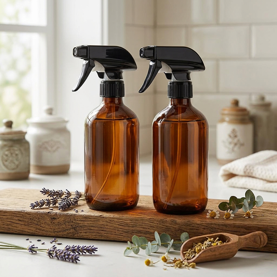 2 Pack Empty Amber Plastic Spr - Oil Mister Spray Bottle บทวิจารณ์และราคา