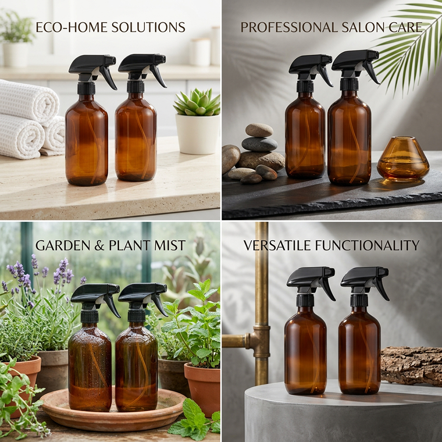 2 Pack Empty Amber Plastic Spr - Oil Mister Spray Bottle บทวิจารณ์และราคา